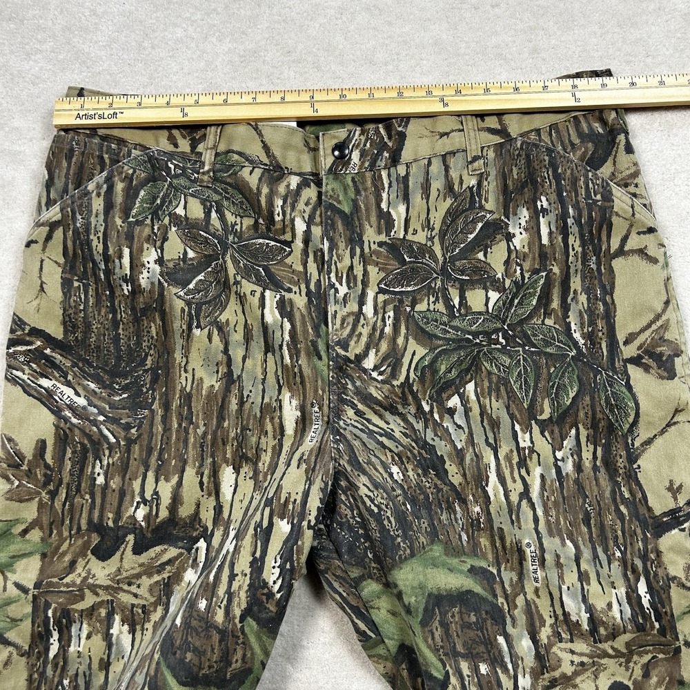 Vintage 90s Duxbak Camo Pants Mens 40x32 Realtree Lined Insulated Hunting - Picture 4 of 9